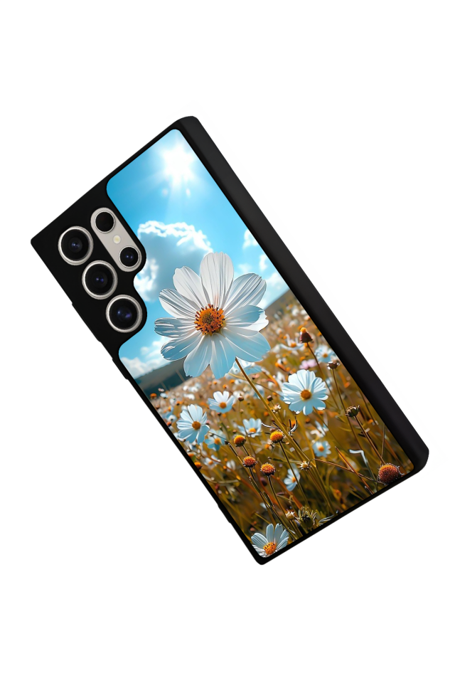 Samsung Galaxy S24 Ultra Uyumlu Cicek Tasarımlı Glossy Premium Kılıf