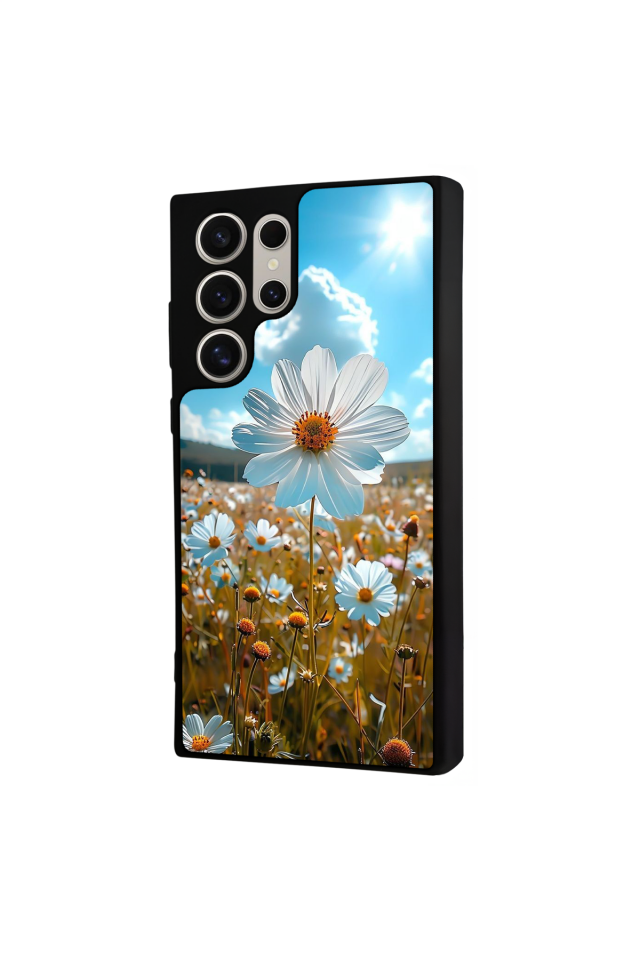 Samsung Galaxy S24 Ultra Uyumlu Cicek Tasarımlı Glossy Premium Kılıf