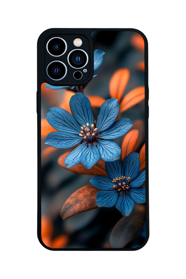 iPhone 13 Pro Max Uyumlu Cicek Tasarımlı Glossy Premium Kılıf