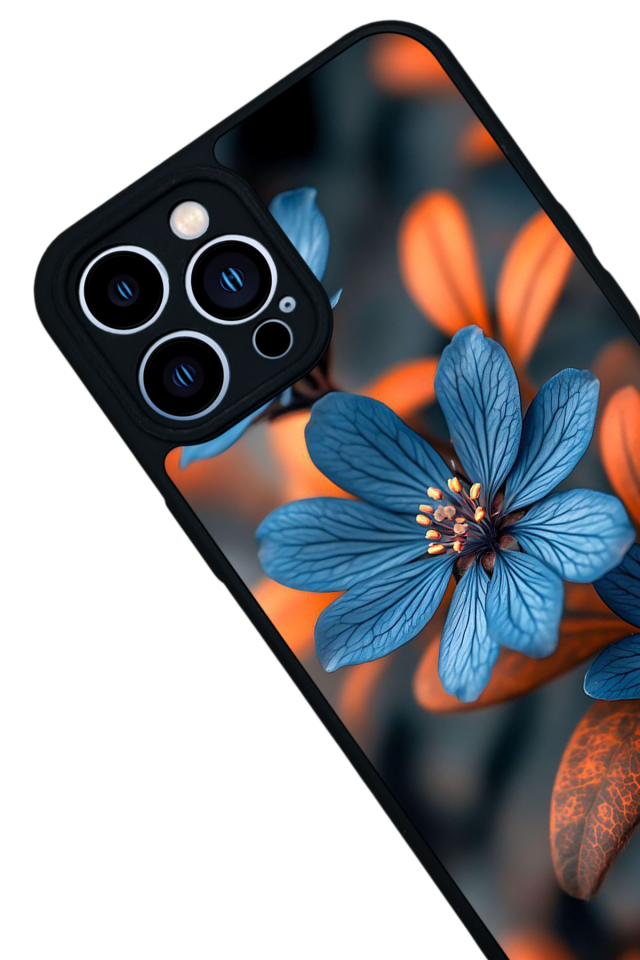 iPhone 13 Pro Max Uyumlu Cicek Tasarımlı Glossy Premium Kılıf