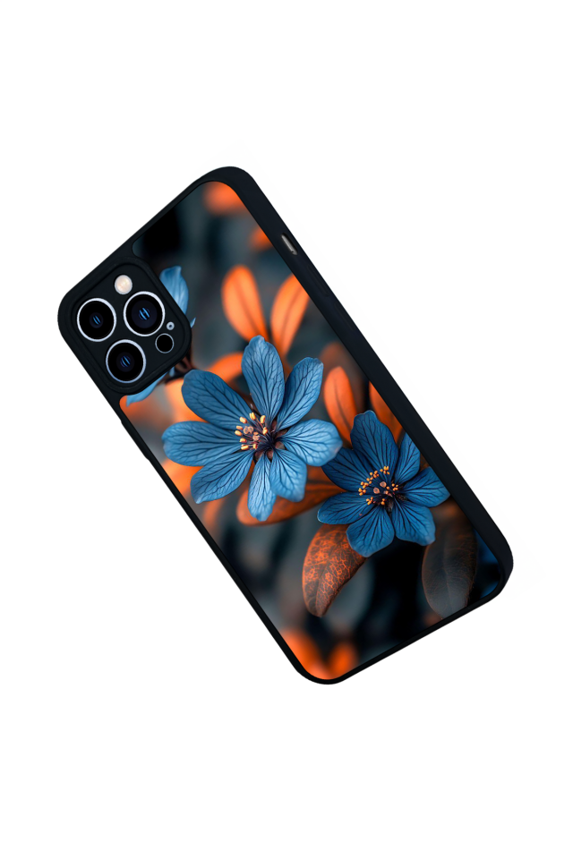 iPhone 13 Pro Max Uyumlu Cicek Tasarımlı Glossy Premium Kılıf