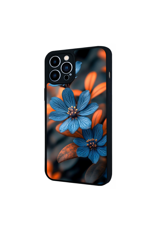 iPhone 13 Pro Max Uyumlu Cicek Tasarımlı Glossy Premium Kılıf