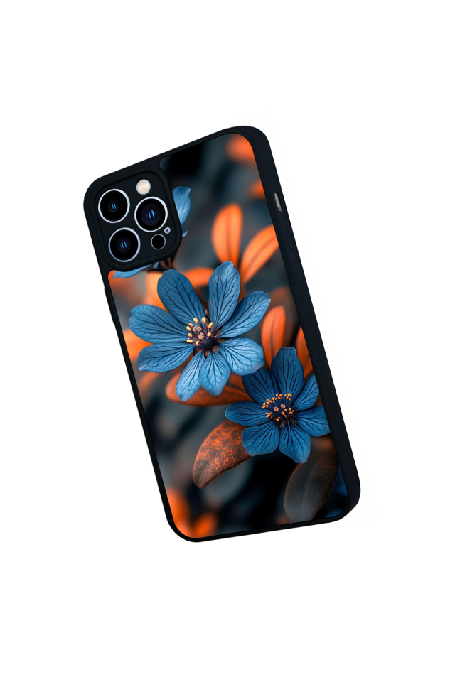 iPhone 13 Pro Max Uyumlu Cicek Tasarımlı Glossy Premium Kılıf