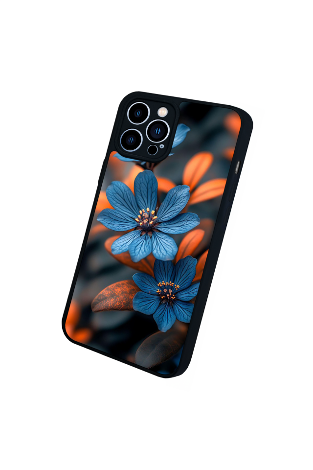 iPhone 13 Pro Max Uyumlu Cicek Tasarımlı Glossy Premium Kılıf