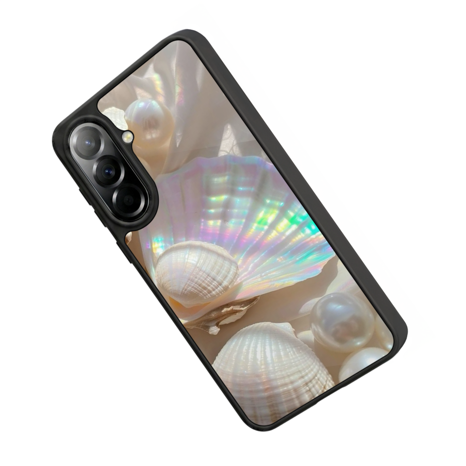 Samsung Galaxy A57 Uyumlu  İnci Tasarımlı Glossy Premium Kılıf