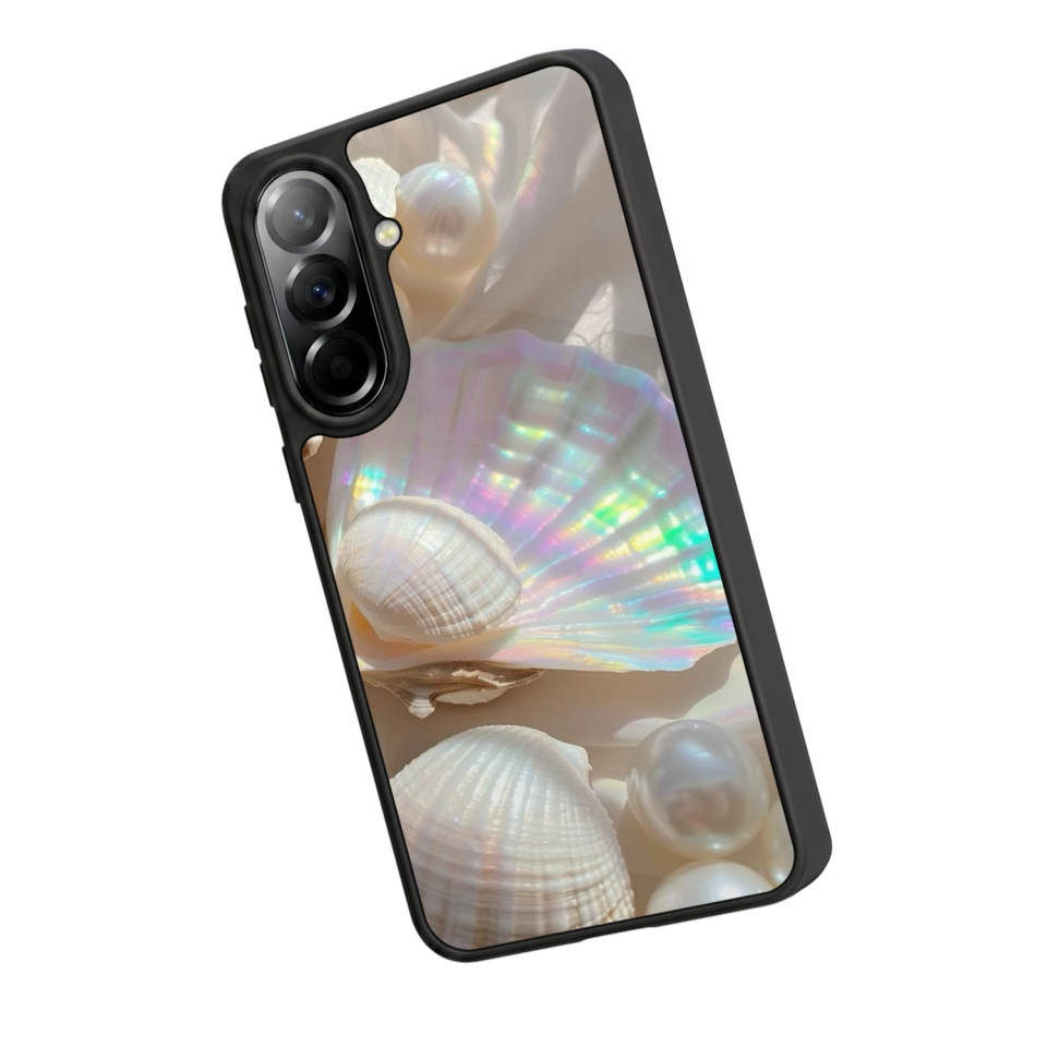 Samsung Galaxy A57 Uyumlu  İnci Tasarımlı Glossy Premium Kılıf