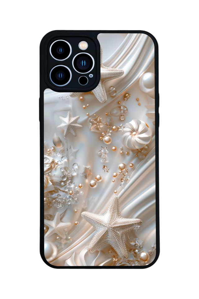 iPhone 12 Pro Max Uyumlu  İnci Tasarımlı Glossy Premium Kılıf