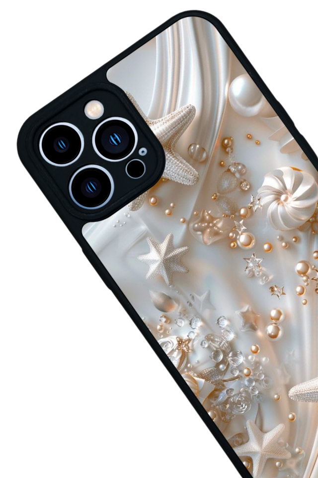 iPhone 12 Pro Max Uyumlu  İnci Tasarımlı Glossy Premium Kılıf