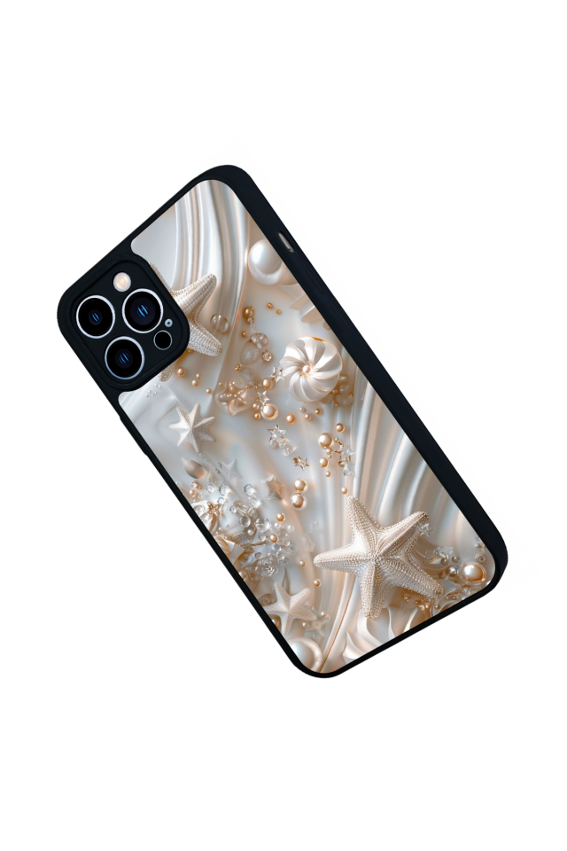iPhone 12 Pro Max Uyumlu  İnci Tasarımlı Glossy Premium Kılıf