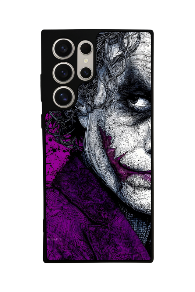 Samsung Galaxy S22 Ultra Uyumlu Joker Tasarımlı Glossy Premium Kılıf