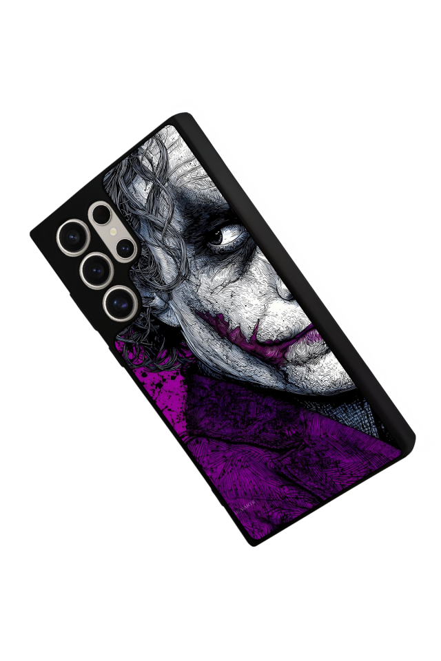 Samsung Galaxy S22 Ultra Uyumlu Joker Tasarımlı Glossy Premium Kılıf