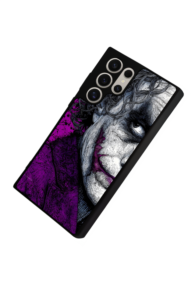 Samsung Galaxy S22 Ultra Uyumlu Joker Tasarımlı Glossy Premium Kılıf