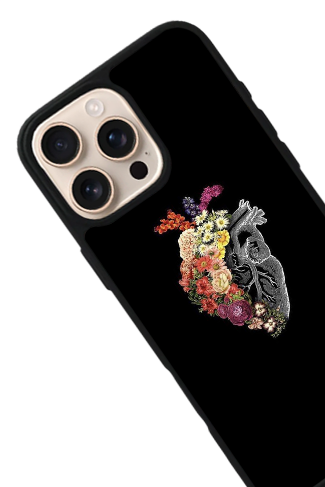 iPhone 14 Pro Max Uyumlu Kalp Love Tasarımlı Glossy Premium Kılıf