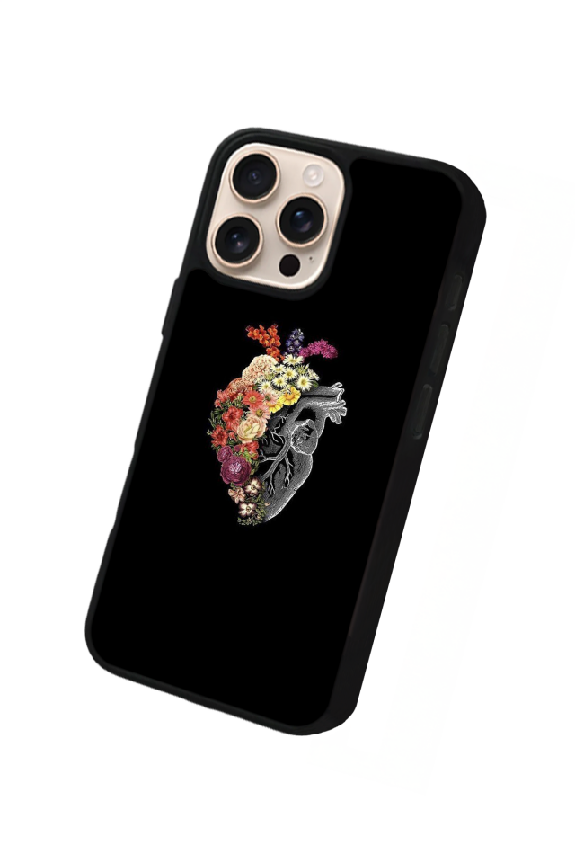 iPhone 14 Pro Max Uyumlu Kalp Love Tasarımlı Glossy Premium Kılıf