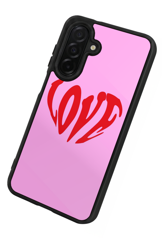 Samsung Galaxy A36 Uyumlu Kalp Love Tasarımlı Glossy Premium Kılıf