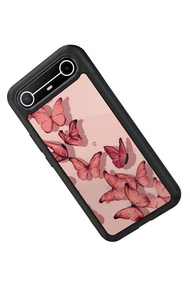 Tecno Spark Slim 5G Uyumlu Kelebek Tasarımlı Glossy Premium Kılıf