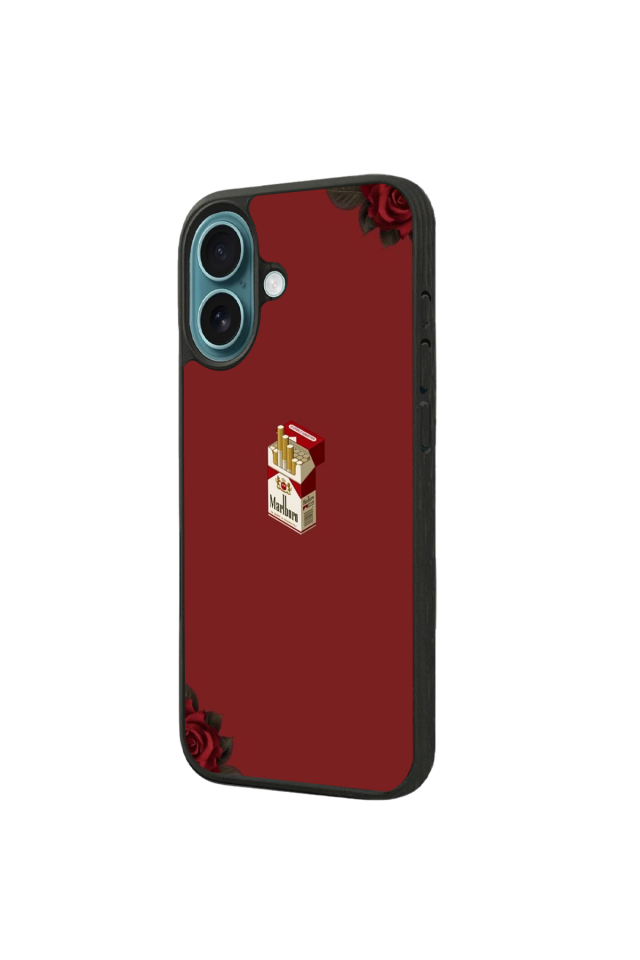 iPhone 16 Plus Uyumlu Kirmizi Tasarımlı Glossy Premium Kılıf