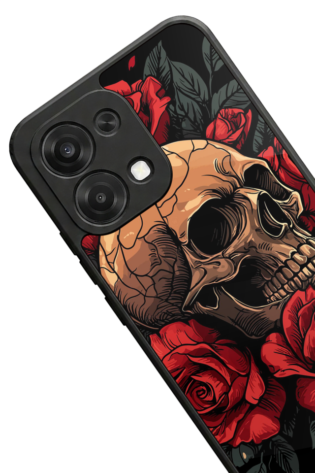 Oppo A6 Pro Uyumlu KuruKafa Tasarımlı Glossy Premium Kılıf