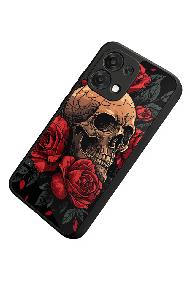 Oppo A6 Pro Uyumlu KuruKafa Tasarımlı Glossy Premium Kılıf