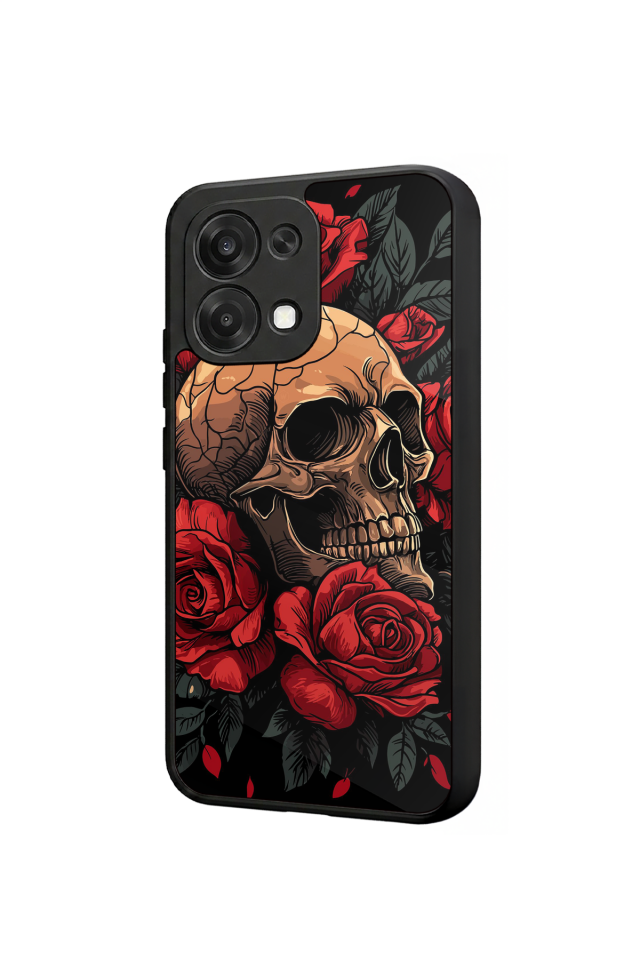 Oppo A6 Pro Uyumlu KuruKafa Tasarımlı Glossy Premium Kılıf