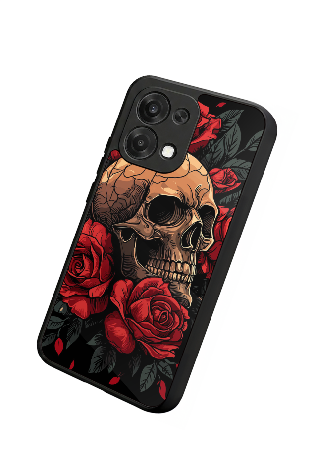 Oppo A6 Pro Uyumlu KuruKafa Tasarımlı Glossy Premium Kılıf