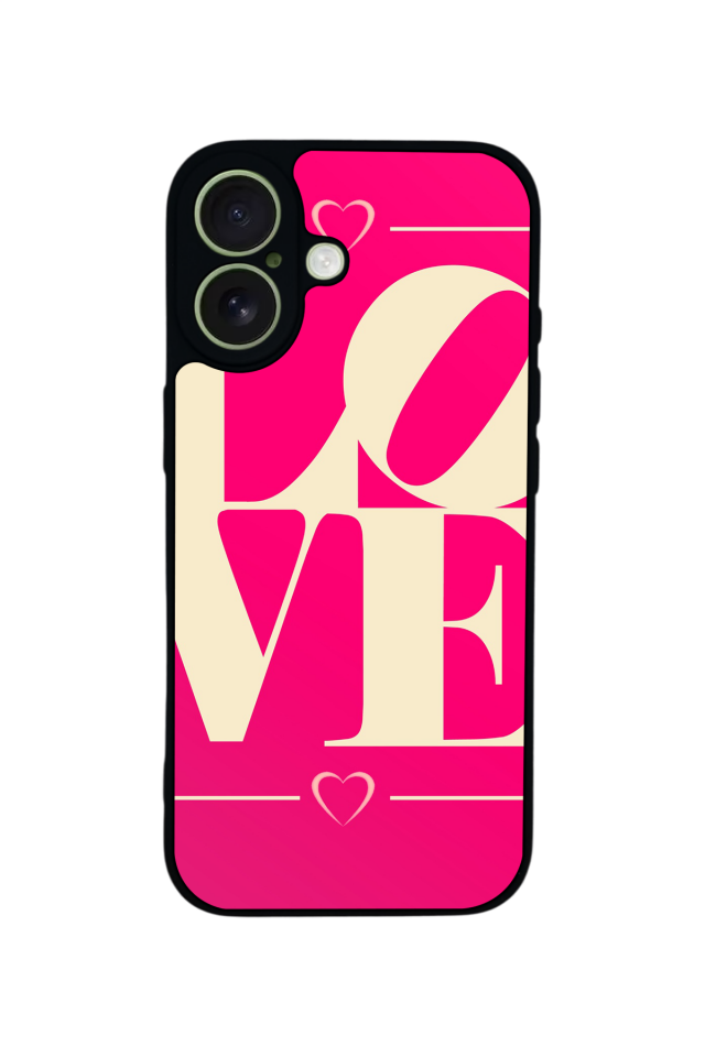 iPhone 17 Uyumlu Love Tasarımlı Glossy Premium Kılıf