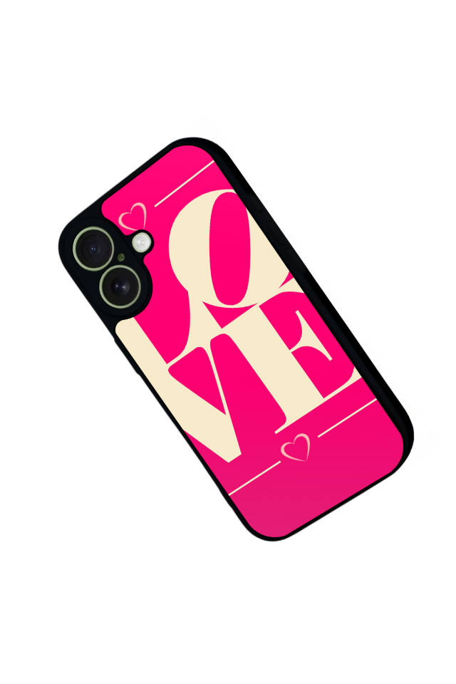 iPhone 17 Uyumlu Love Tasarımlı Glossy Premium Kılıf