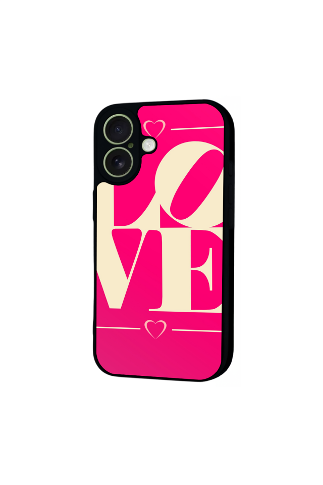 iPhone 17 Uyumlu Love Tasarımlı Glossy Premium Kılıf