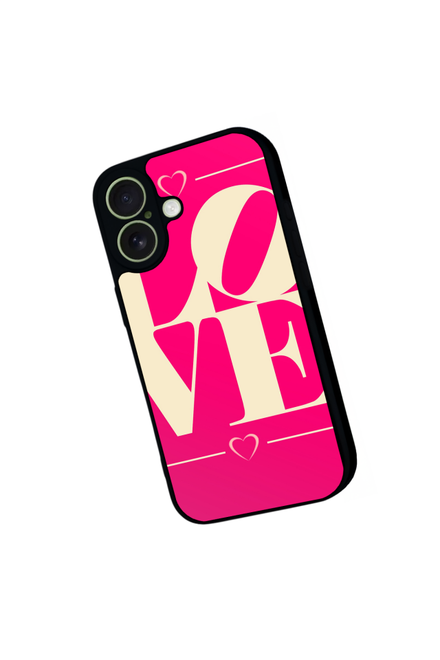 iPhone 17 Uyumlu Love Tasarımlı Glossy Premium Kılıf