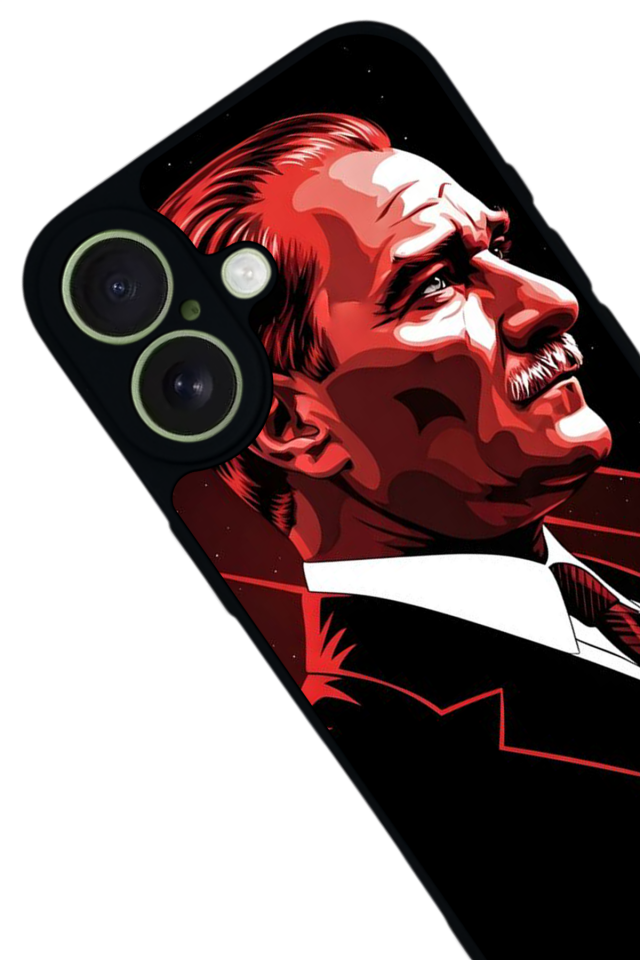 iPhone 17 Uyumlu Mustafa Kemal Ataturk Tasarımlı Glossy Premium Kılıf