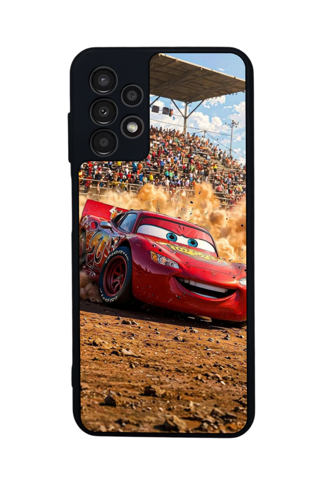 Samsung Galaxy A13 Uyumlu Şimsek McQueen Tasarımlı Glossy Premium Kılıf