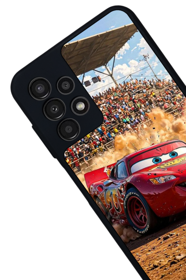 Samsung Galaxy A13 Uyumlu Şimsek McQueen Tasarımlı Glossy Premium Kılıf