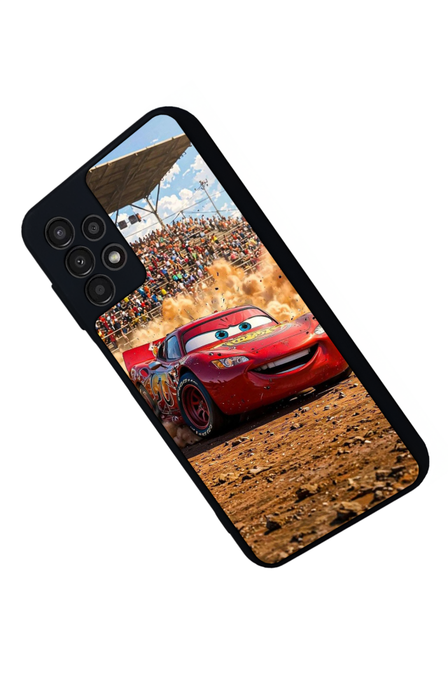 Samsung Galaxy A13 Uyumlu Şimsek McQueen Tasarımlı Glossy Premium Kılıf