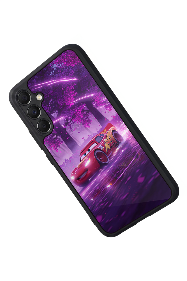 Samsung Galaxy M34 Uyumlu Şimsek McQueen Tasarımlı Glossy Premium Kılıf