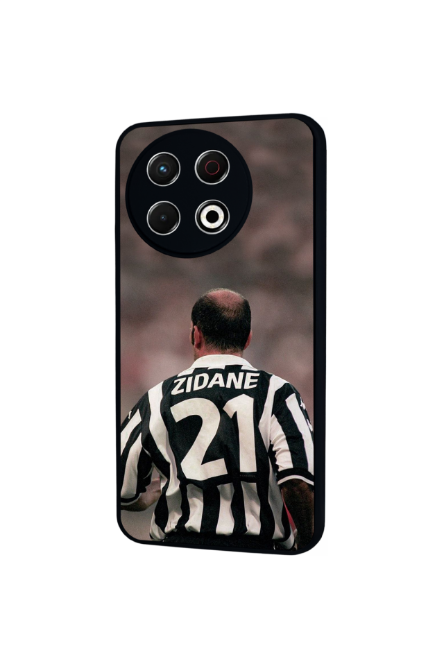 Tecno Spark 30 Pro Uyumlu Zidane Tasarımlı Glossy Premium Kılıf