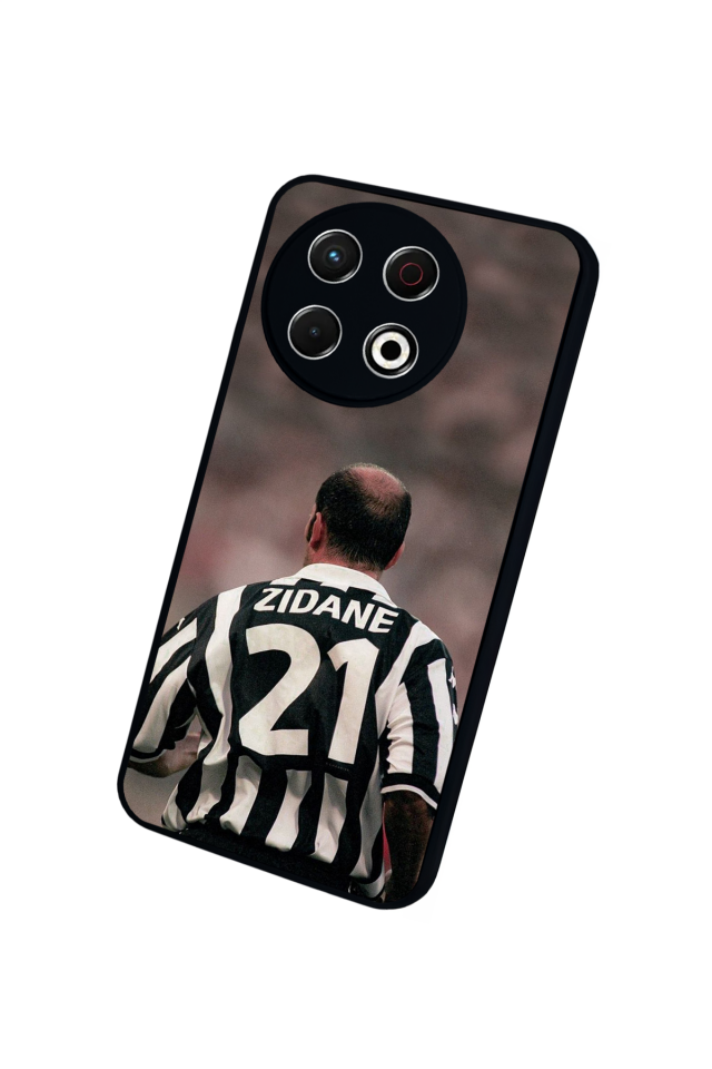 Tecno Spark 30 Pro Uyumlu Zidane Tasarımlı Glossy Premium Kılıf