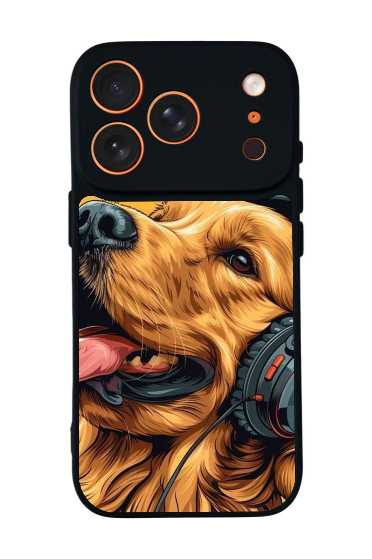 iPhone 17 Pro Max Uyumlu Golden Kopek Tasarımlı Glossy Premium Kılıf