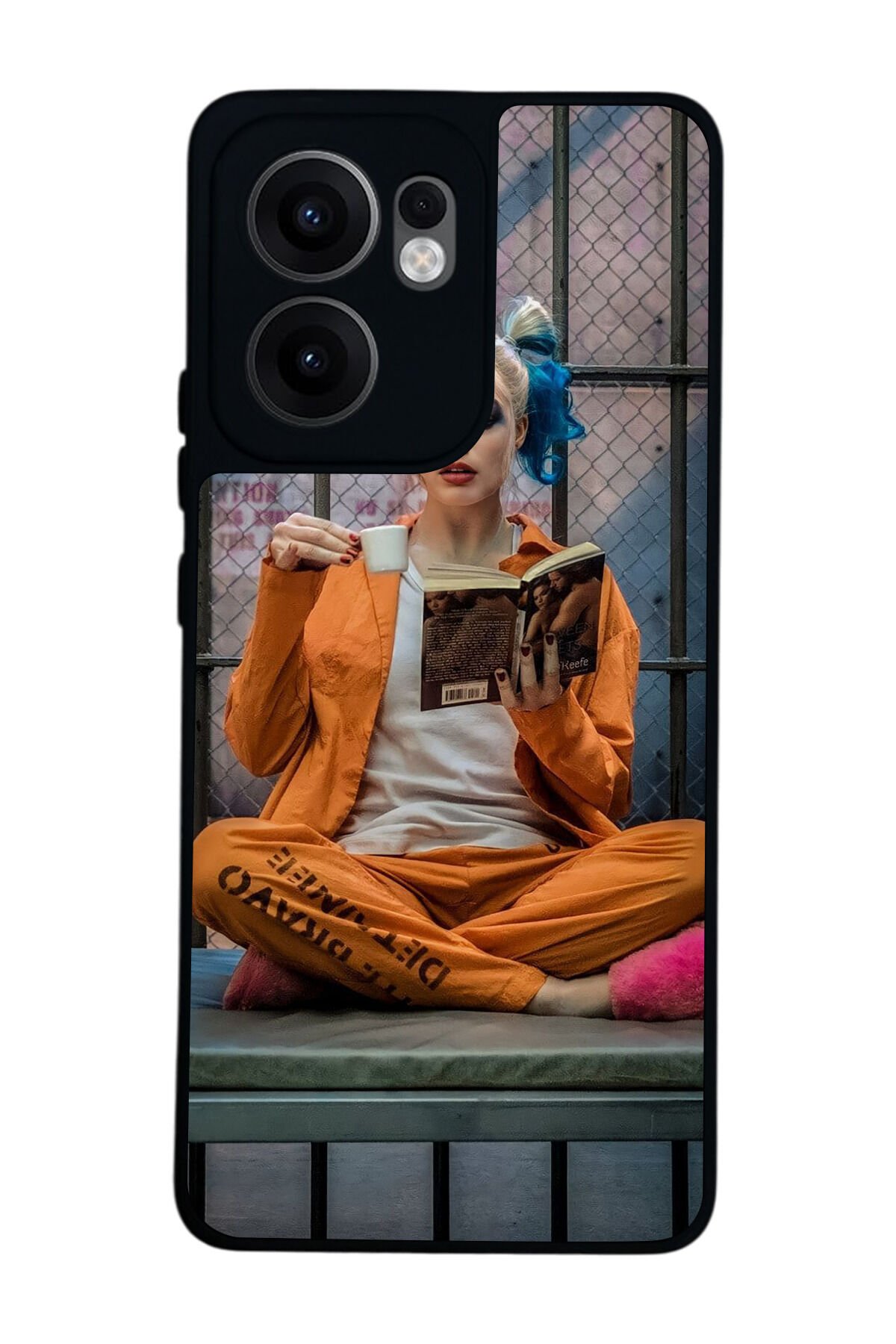 Oppo Reno 13F Uyumlu HarleyQueen Tasarımlı Glossy Premium Kılıf