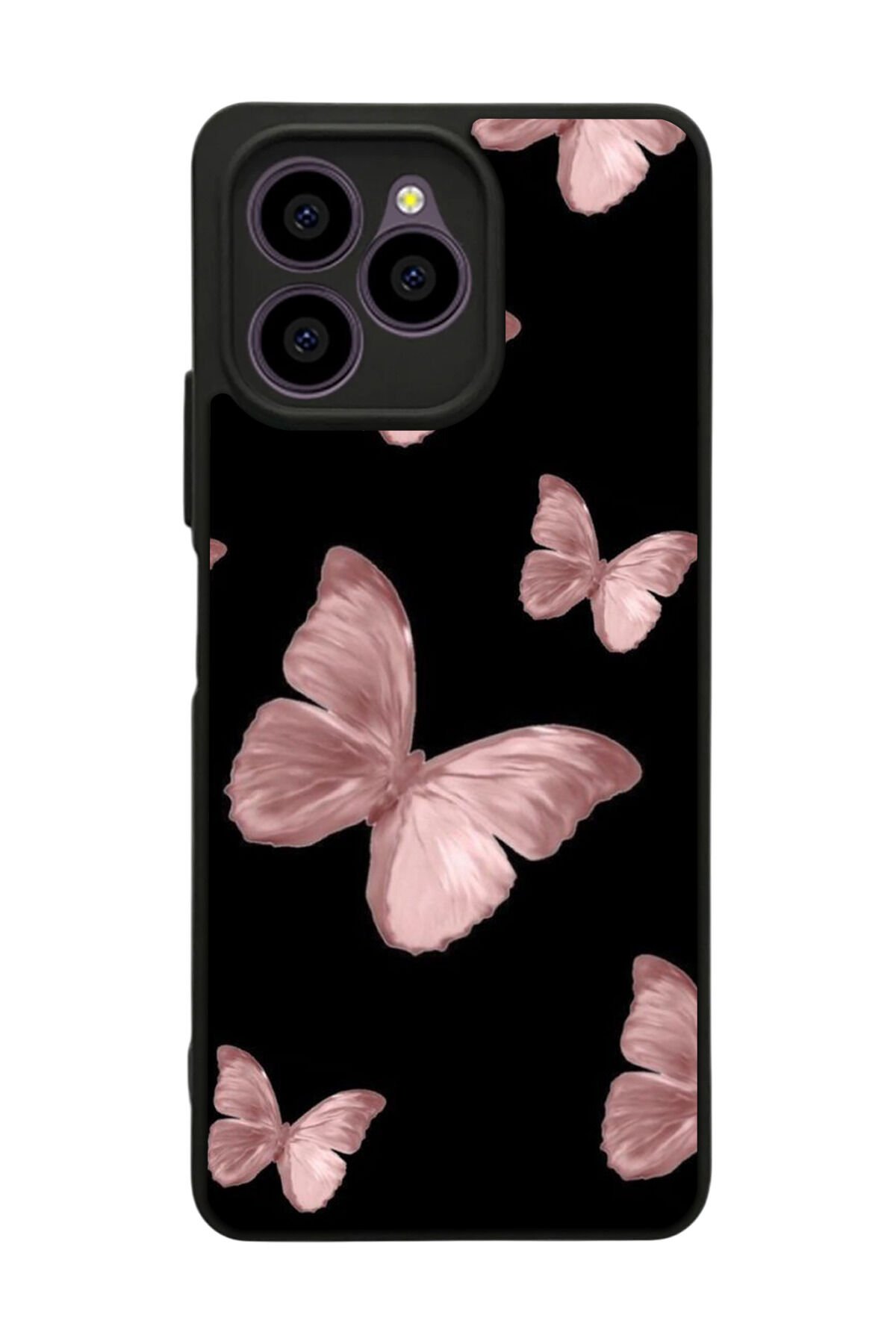 Omix X6 Uyumlu Kelebek Tasarımlı Glossy Premium Kılıf