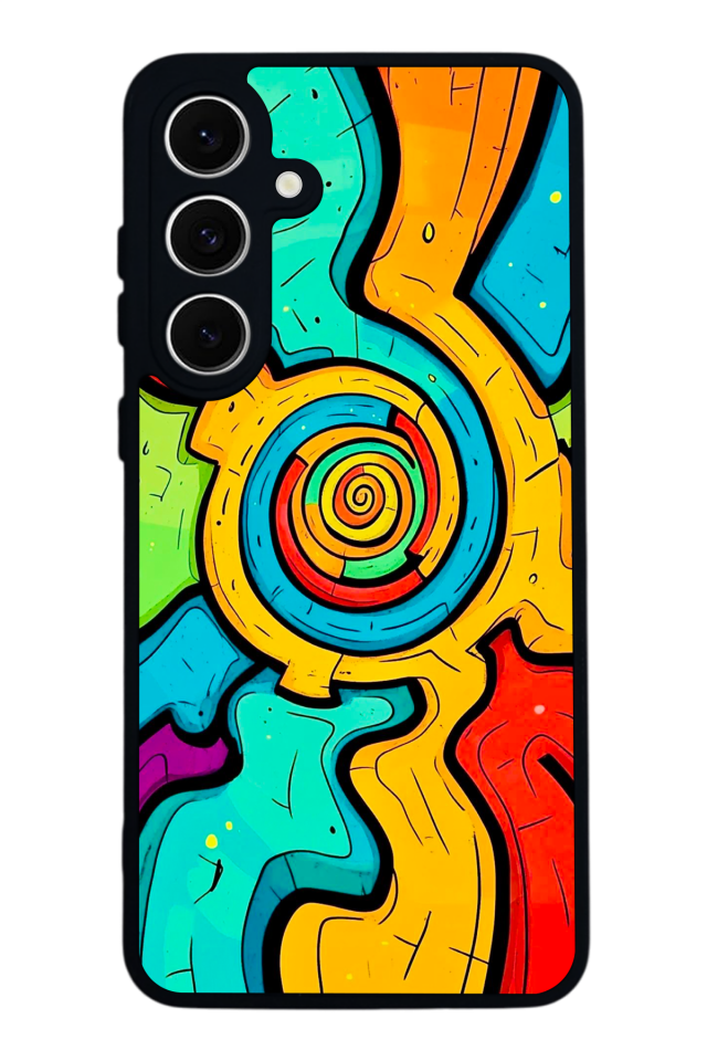 Samsung Galaxy A16 Uyumlu Abstract Tasarımlı Glossy Premium Kılıf