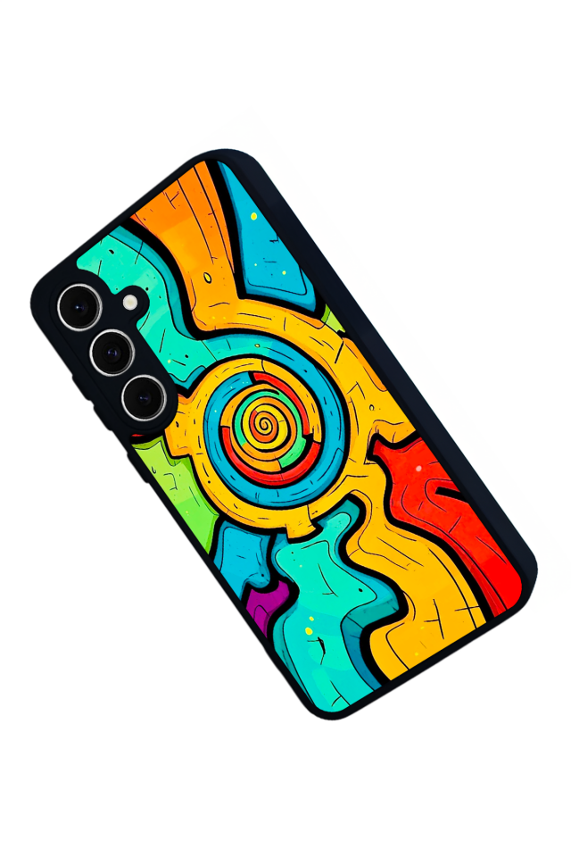Samsung Galaxy A16 Uyumlu Abstract Tasarımlı Glossy Premium Kılıf