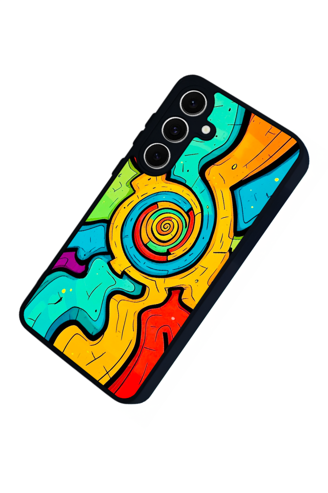 Samsung Galaxy A16 Uyumlu Abstract Tasarımlı Glossy Premium Kılıf