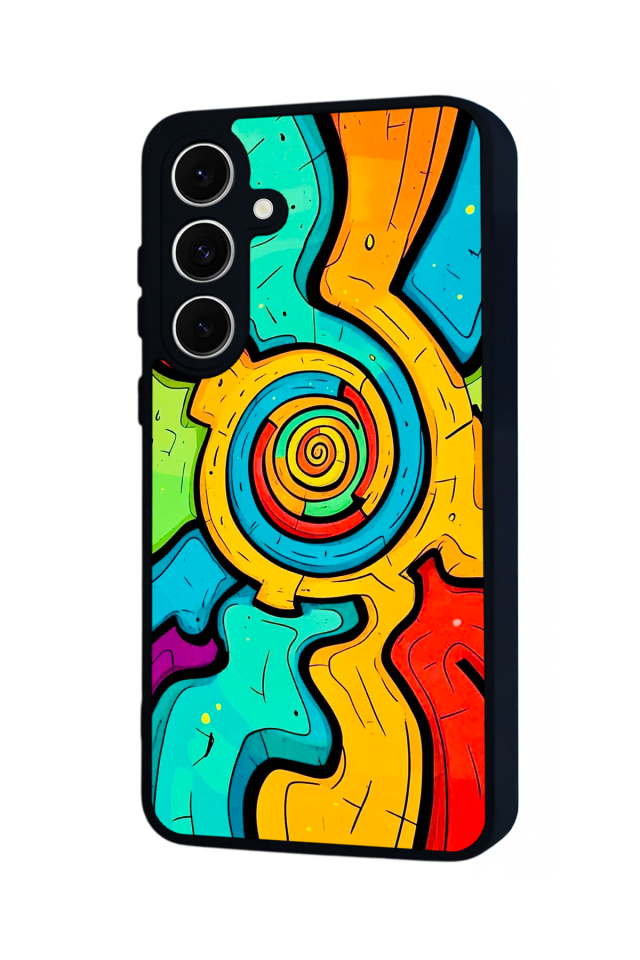 Samsung Galaxy A16 Uyumlu Abstract Tasarımlı Glossy Premium Kılıf