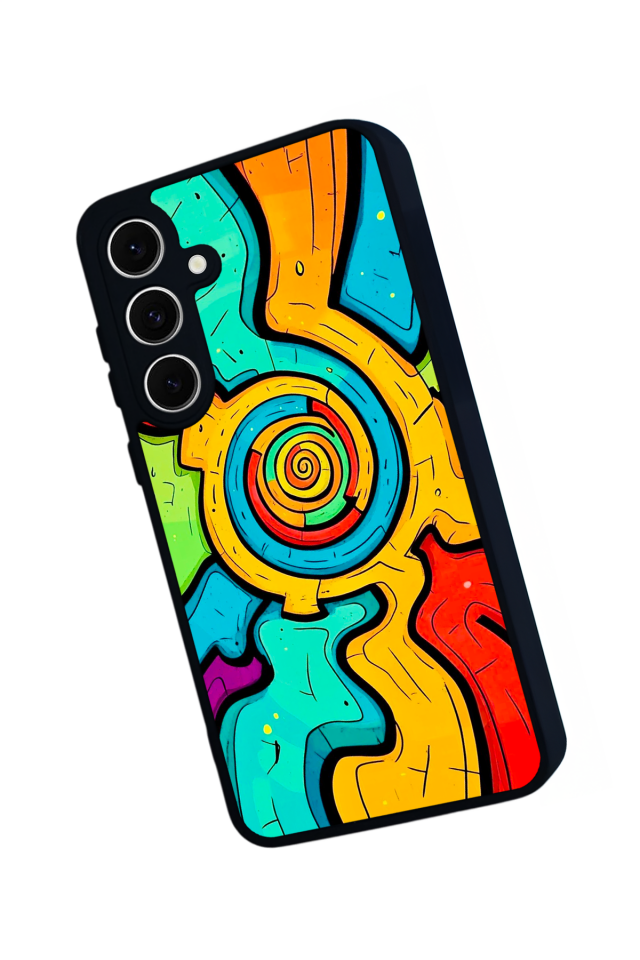 Samsung Galaxy A16 Uyumlu Abstract Tasarımlı Glossy Premium Kılıf