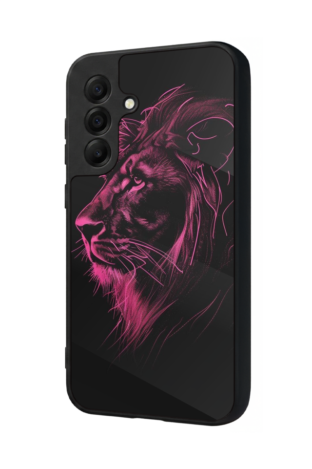 Samsung Galaxy A17 Uyumlu Aslan Tasarımlı Glossy Premium Kılıf
