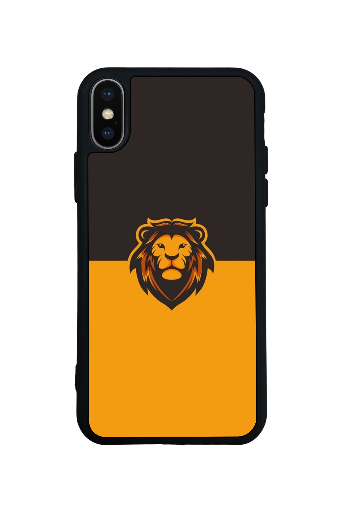 iPhone X/ XS Uyumlu Aslan Tasarımlı Glossy Premium Kılıf
