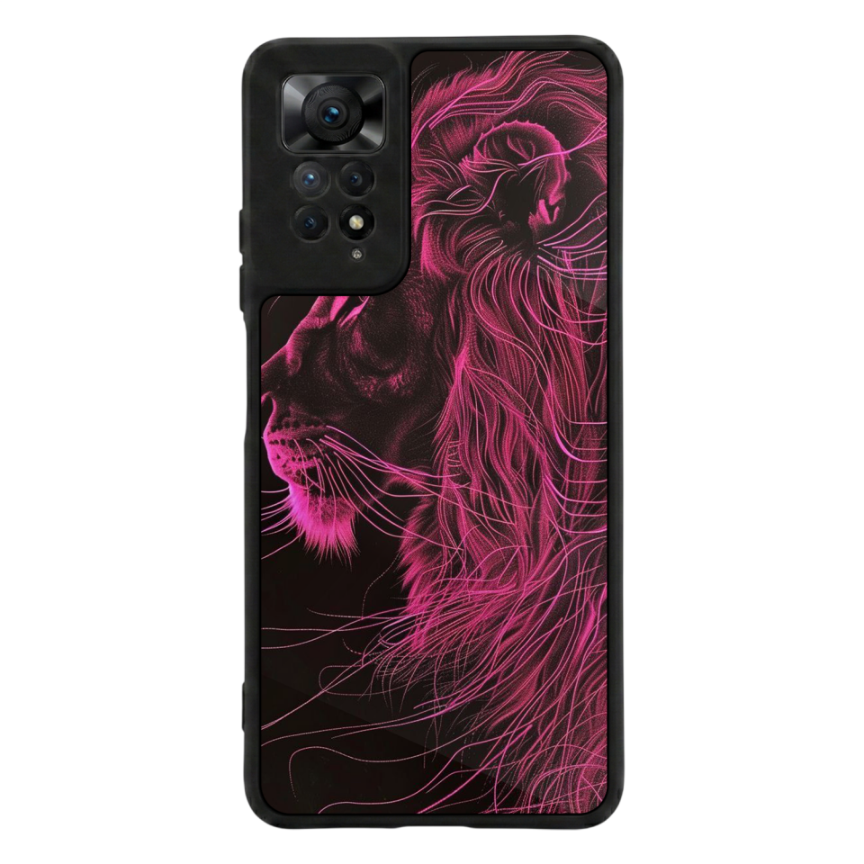 Xiaomi Redmi Note 11 Pro Uyumlu Aslan Tasarımlı Glossy Premium Kılıf