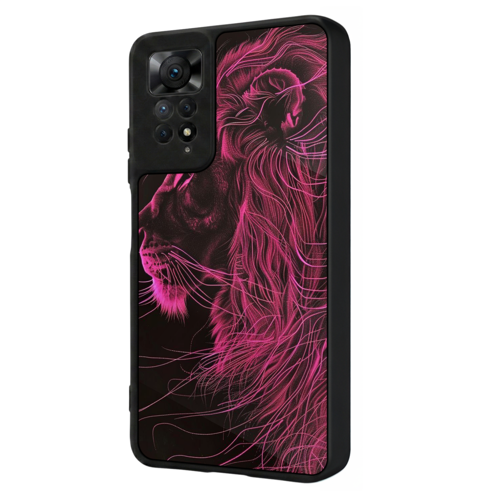 Xiaomi Redmi Note 11 Pro Uyumlu Aslan Tasarımlı Glossy Premium Kılıf