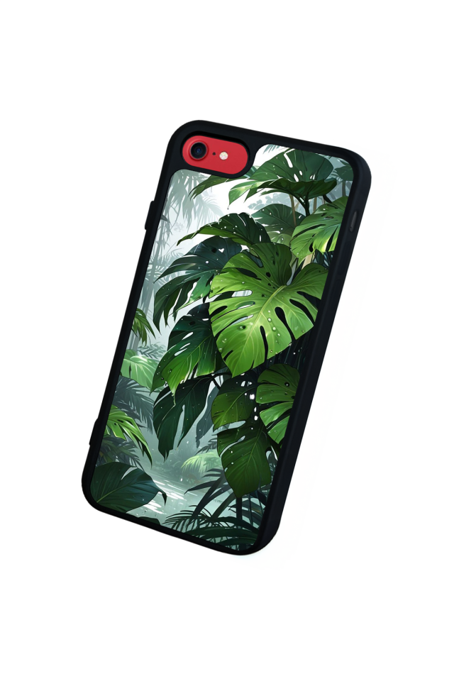 iPhone 7 Uyumlu Botanik Tasarımlı Glossy Premium Kılıf