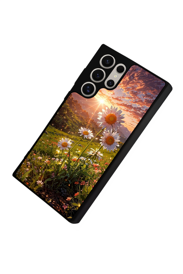 Samsung Galaxy S24 Ultra Uyumlu Cicek Tasarımlı Glossy Premium Kılıf